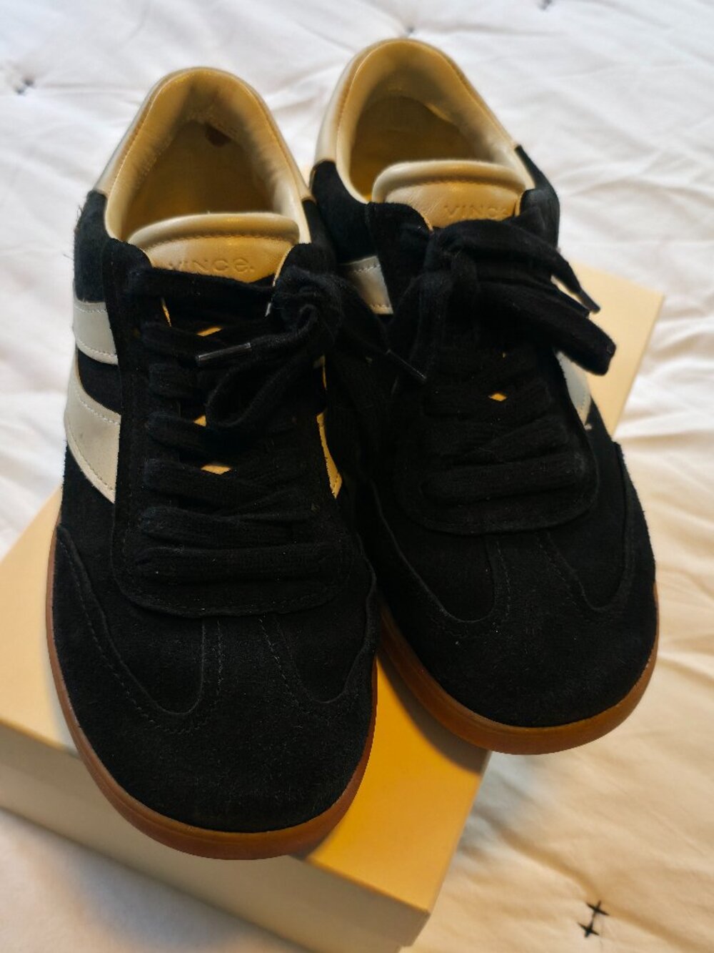 Vince Women's Oasis Sneakers in Black Suede